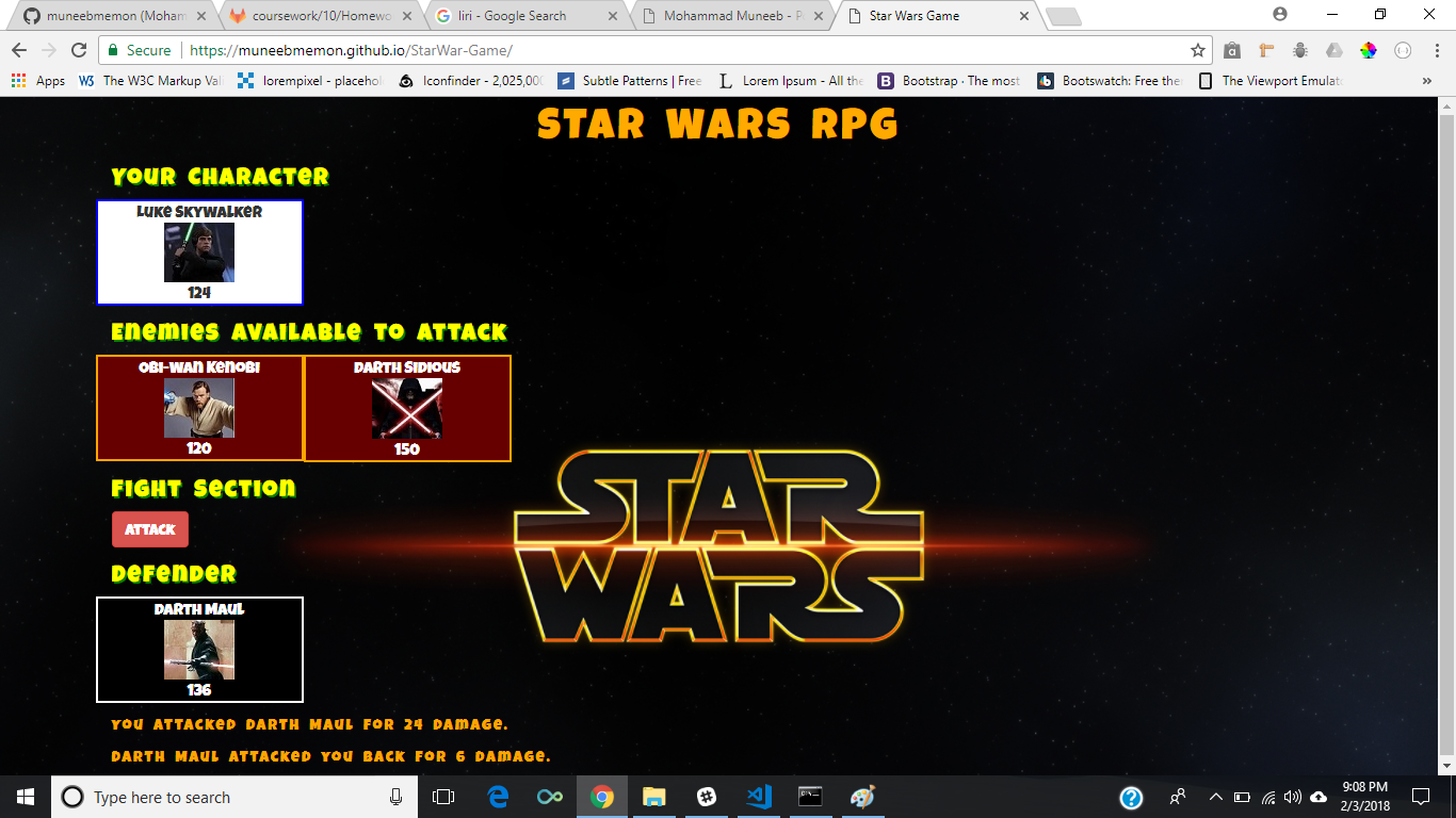 Star Wars Game